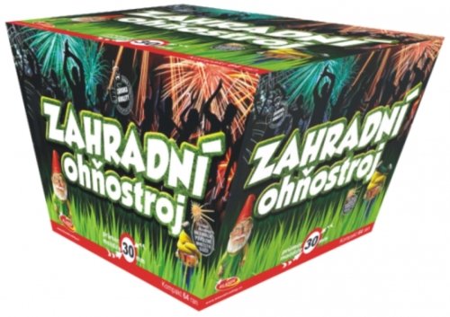 Zahradní ohňostroj 64 ran 30 mm-šikmý