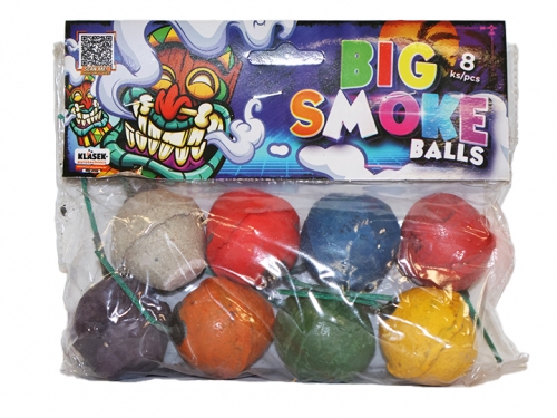 Colour smoke balls 8 db