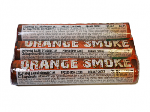 Orange Smoke Bomb 3 pcs