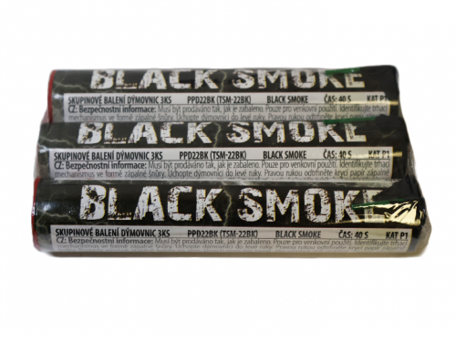 Dymovnica Black Smoke Čierna 3 ks