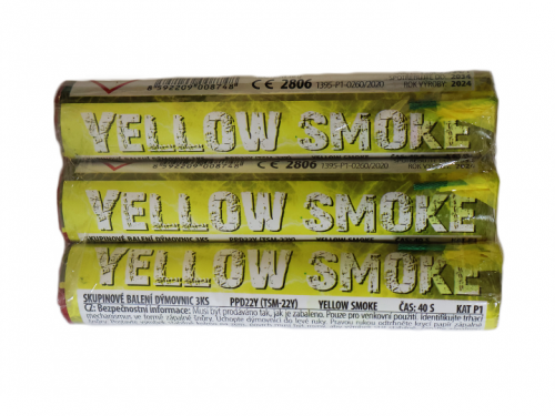 Dýmovnice Yellow Smoke žlutá 3 ks