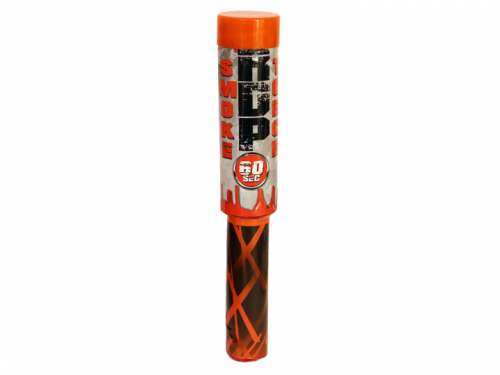 Orange smoke flare with burst fuse 1 pcs