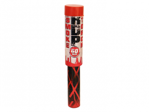 Red smoke flare with burst fuse 1 pcs