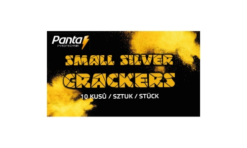 Small Silver Crackers 10 db